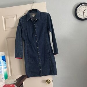 The Territory Ahead Blue Cotton Dress